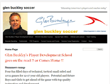 Tablet Screenshot of glenbuckleysoccer.com